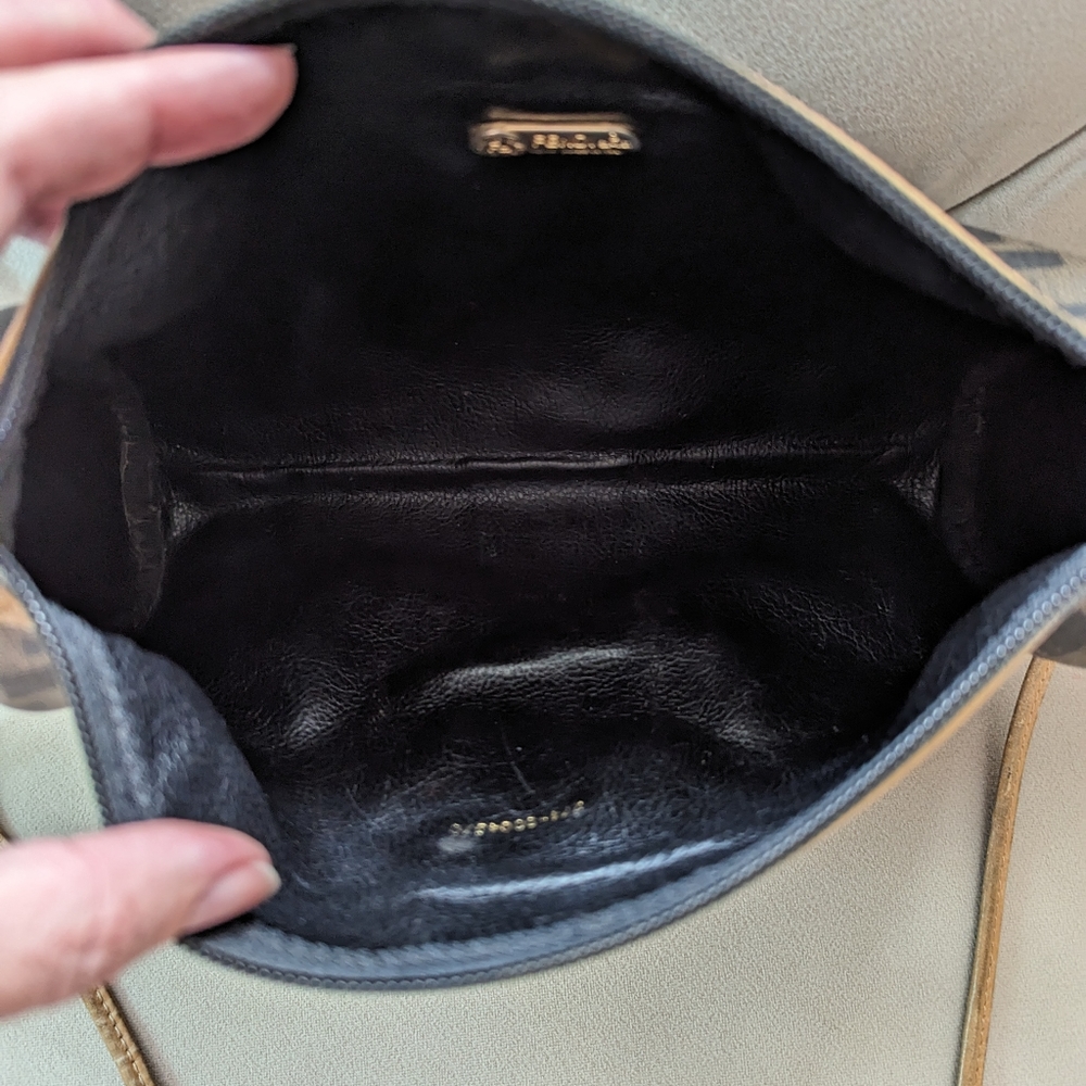 Fendi Brown and Black Zucca Crossbody Bag - Picture 9 of 15